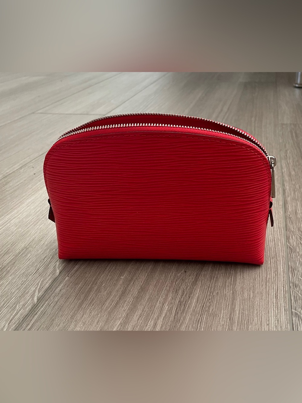 Louis Vuitton Red Epi Leather Zip Pouch